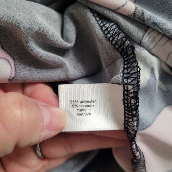 Lane Bryant Women’s 18/20 Black Floral Off Shoulder Dress Long Sleeve Boho Plus - Picture 4 of 4